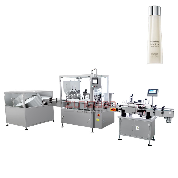 品牌液體灌裝機(jī)，潔顏水灌裝旋蓋機(jī)，全自動(dòng)灌裝生產(chǎn)線制造商