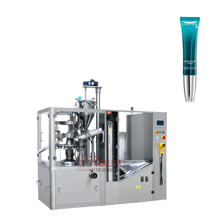 信賴推薦修顏乳定量灌裝封尾機(jī)，福建省維生素e乳軟管包裝生產(chǎn)線