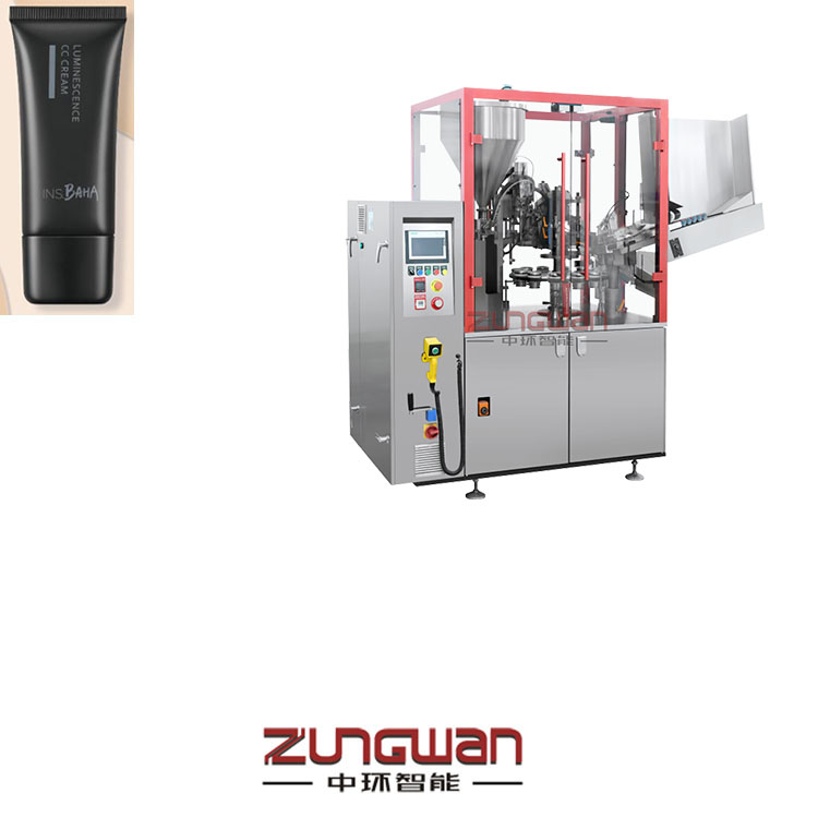 安徽灌裝封尾機(jī)，復(fù)合管充填機(jī)，全自動軟管包裝裝盒生產(chǎn)線